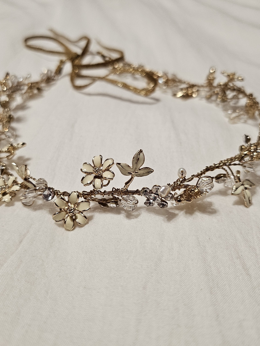Twigs & Honey Flower Vine Pearl and Crystal Convertible Piece